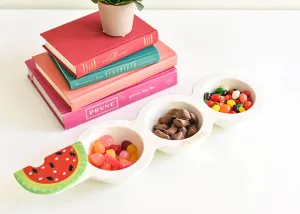 White Stripe Mini Happy Everything! Trio Bowl