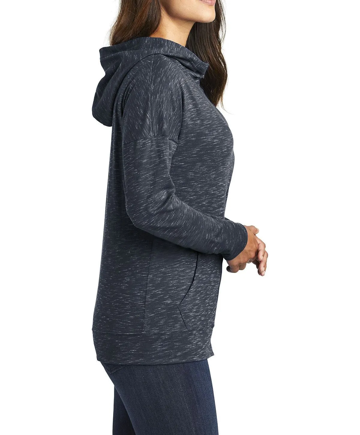 Women's Full-Zip Lightweight Fleece Hoodie with Pocket