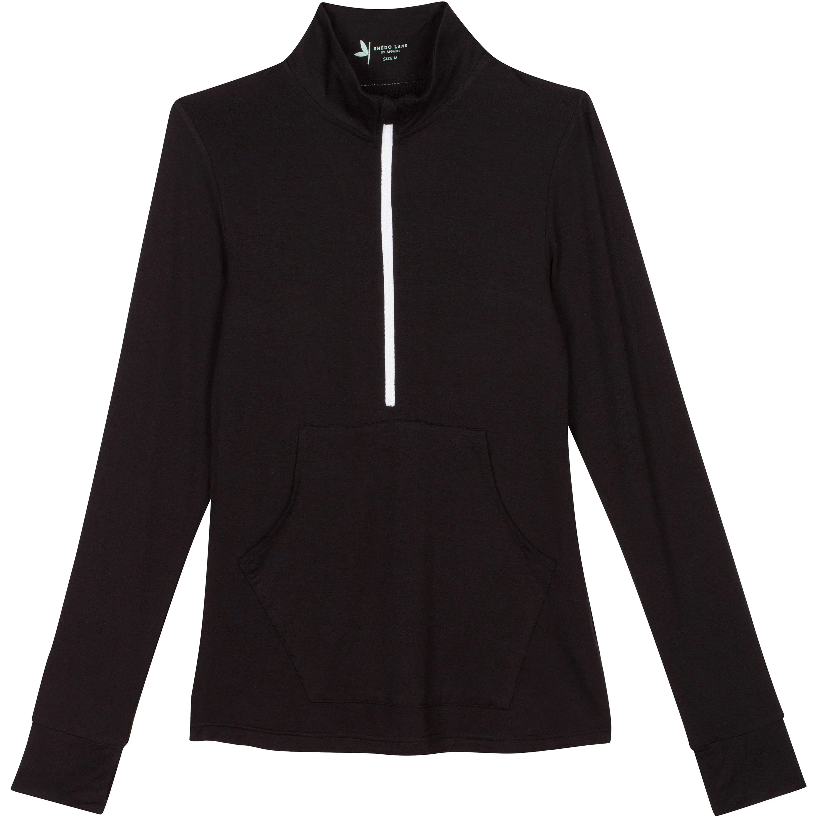 Women's Long Sleeve Half Zip Fitted Shirt