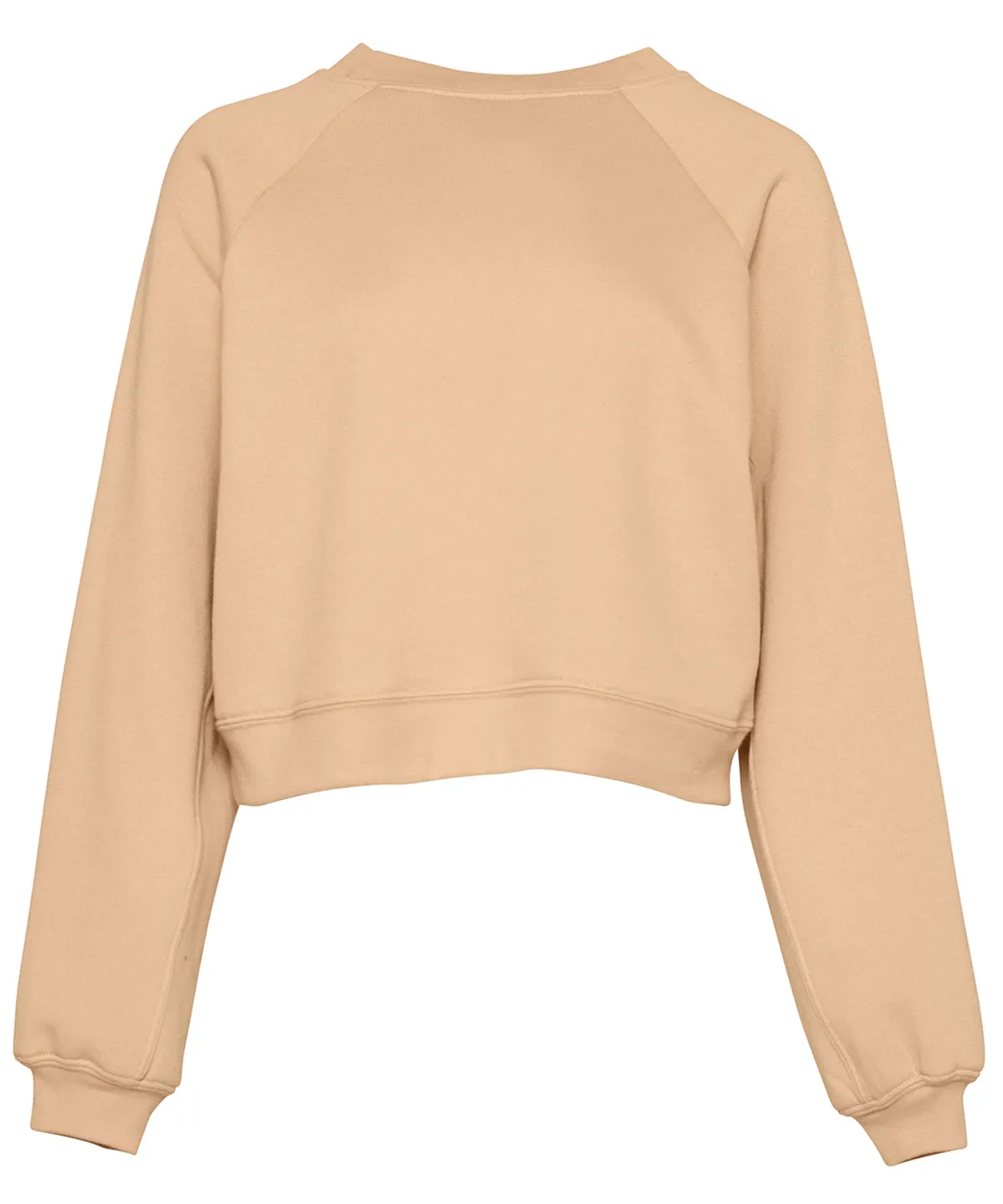 Womens raglan pullover fleece | Heather Sand Dune