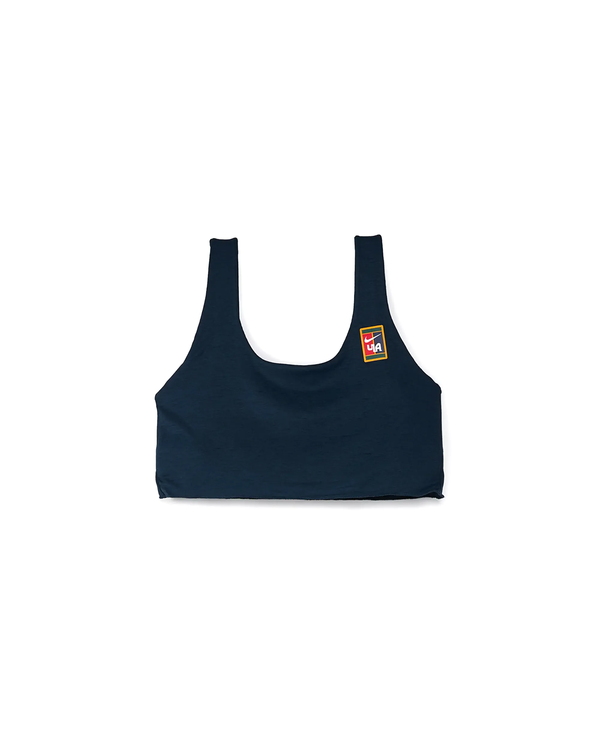 Womens Yoon Sports Bra - Armory Navy / White