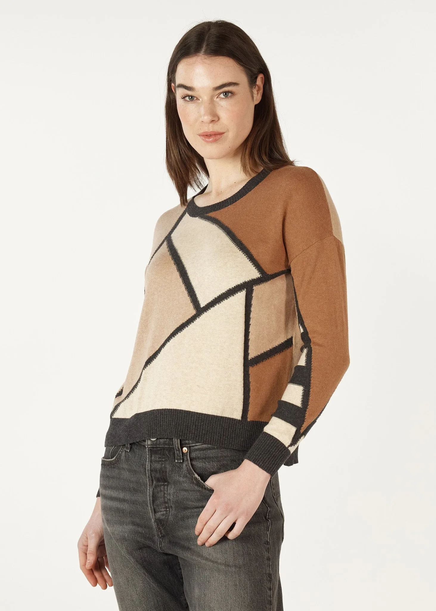 Zaket & Plover - Mosaic Intarsia Jumper | ZP7141