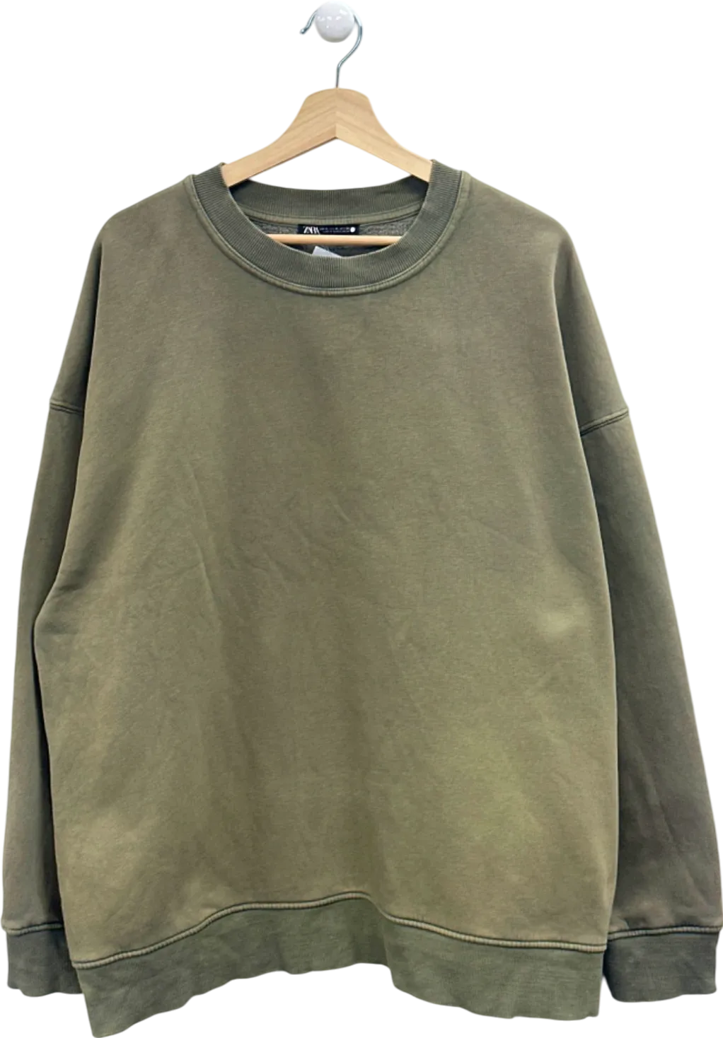 Zara Olive Green Sweatshirt UK XL