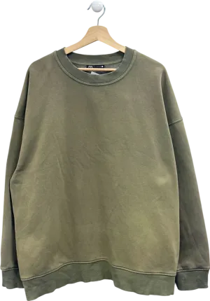 Zara Olive Green Sweatshirt UK XL