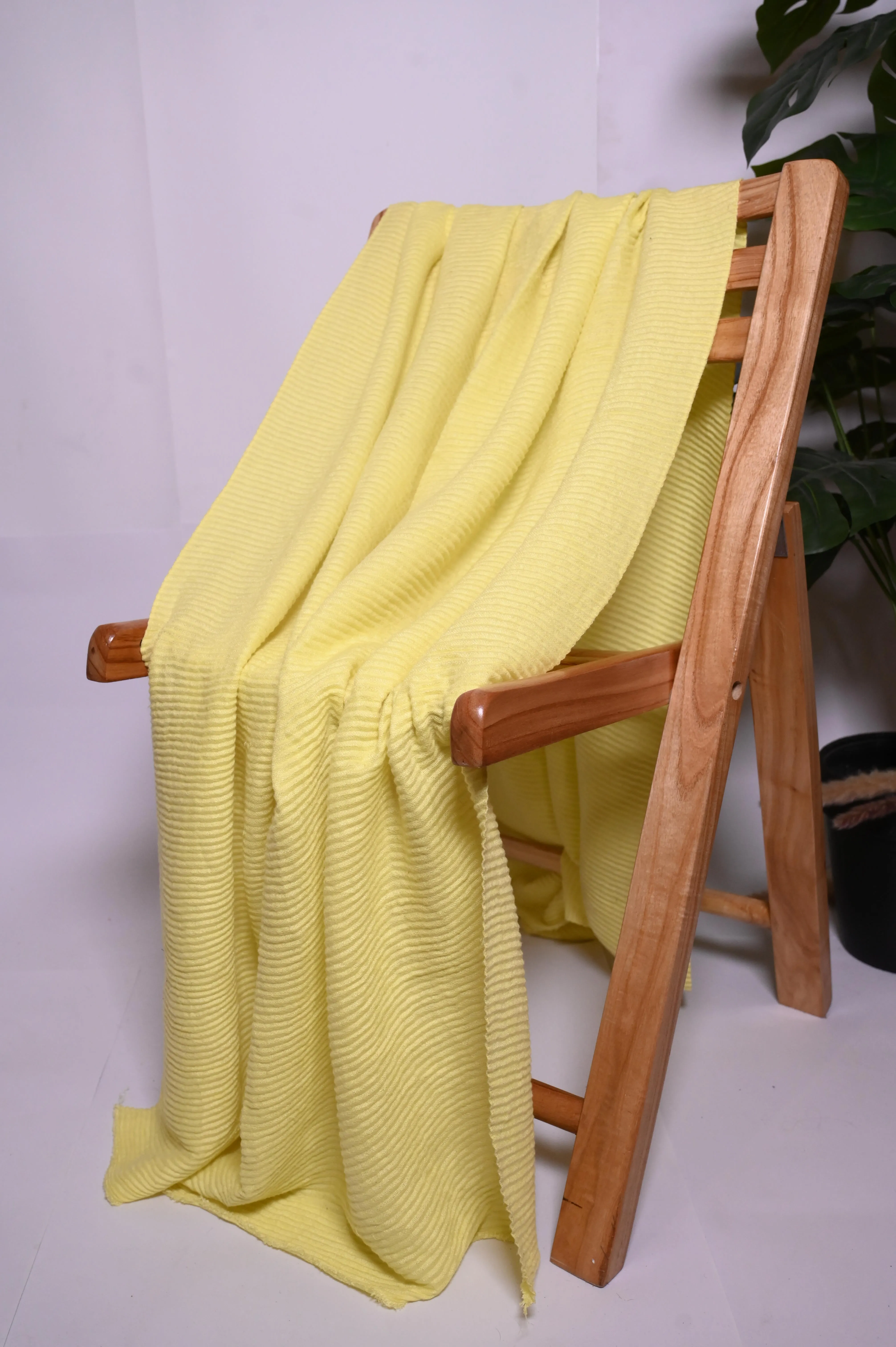 Zara Yellow Fleece Shawl - Bright and Bold