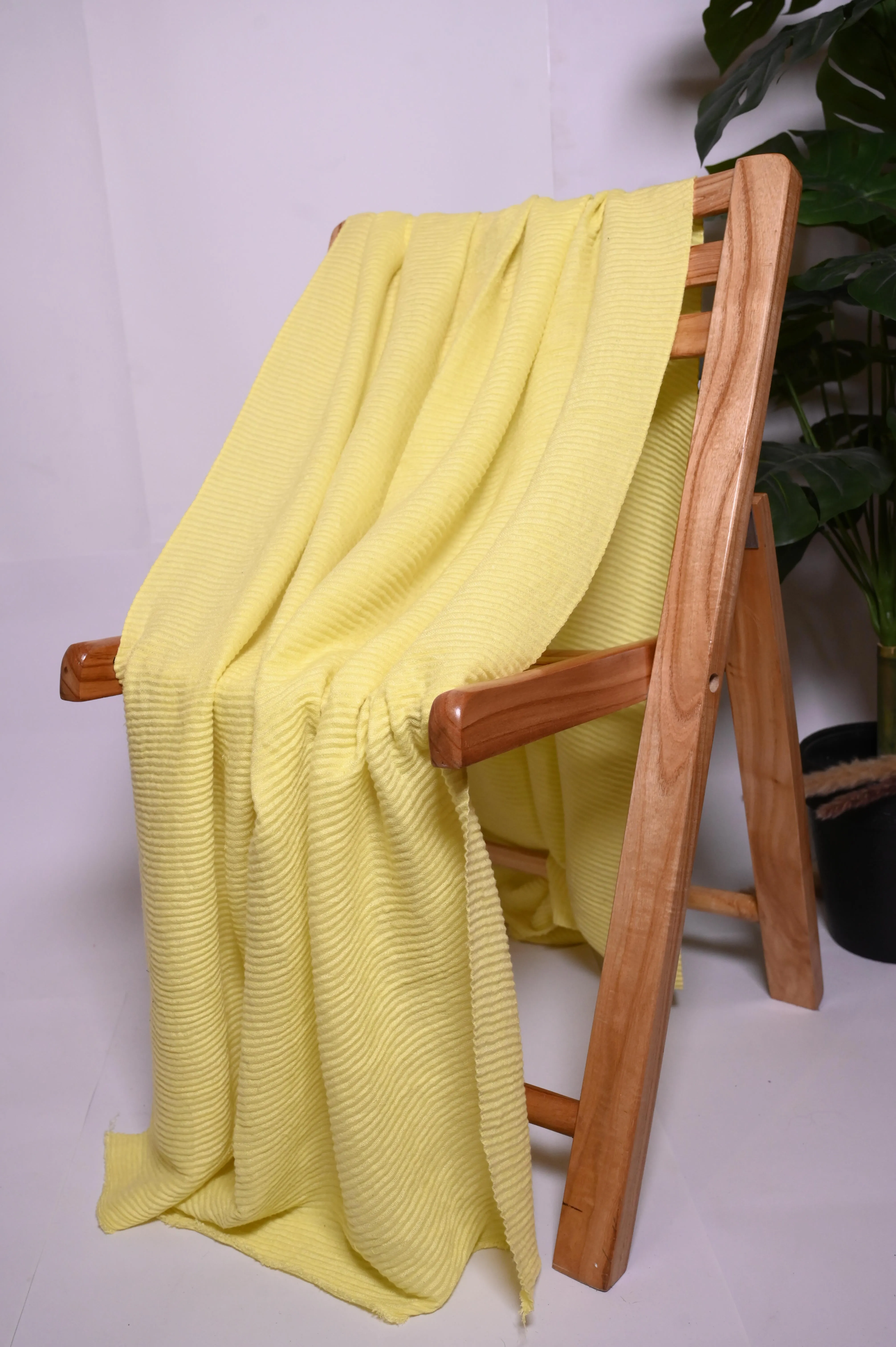 Zara Yellow Fleece Shawl - Bright and Bold