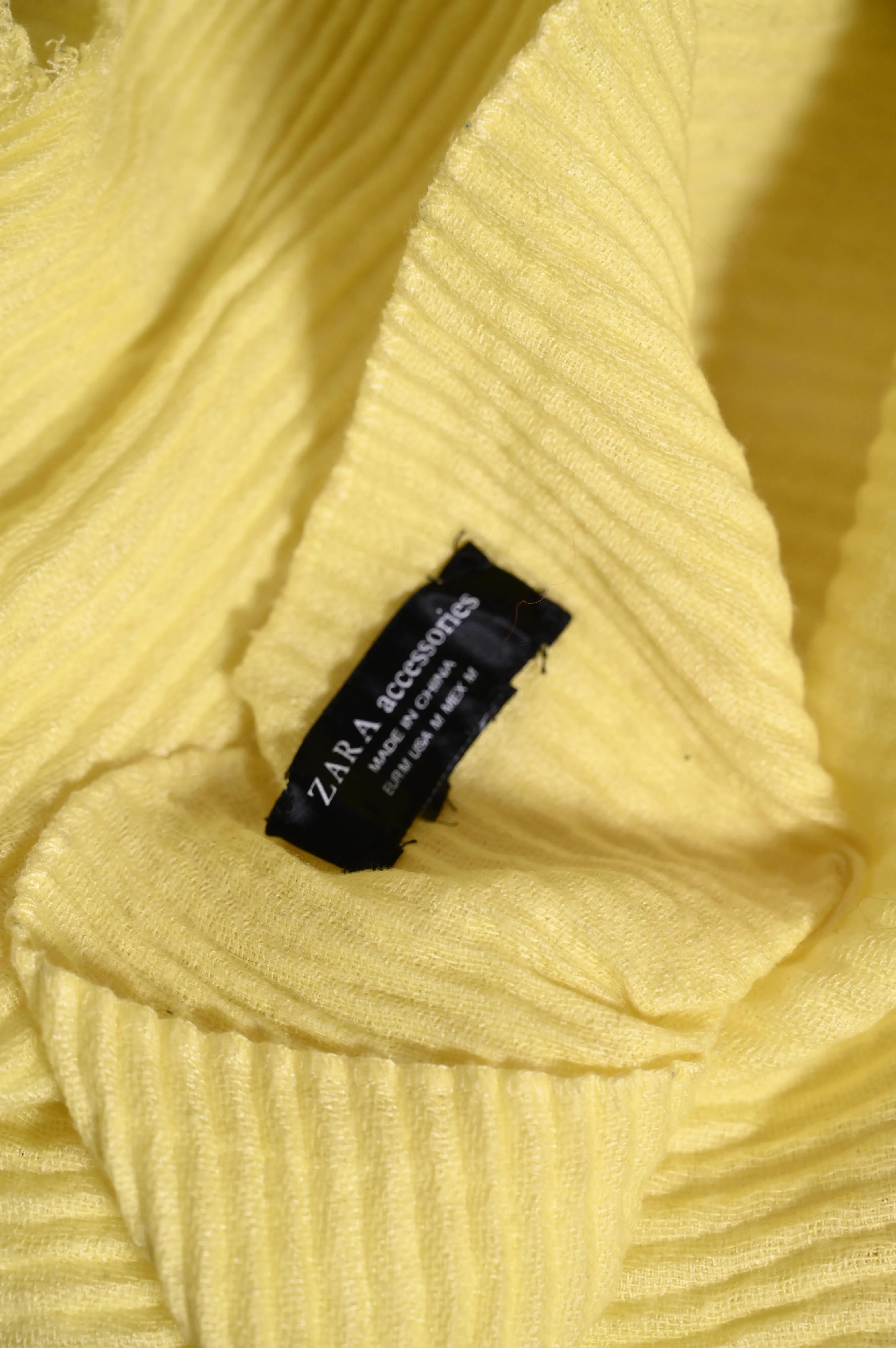 Zara Yellow Fleece Shawl - Bright and Bold